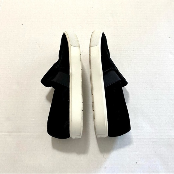 VINCE Black Velvet Platform Fashion Sneakers 7 - Picture 7 of 11